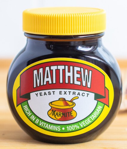 Personalised marmite